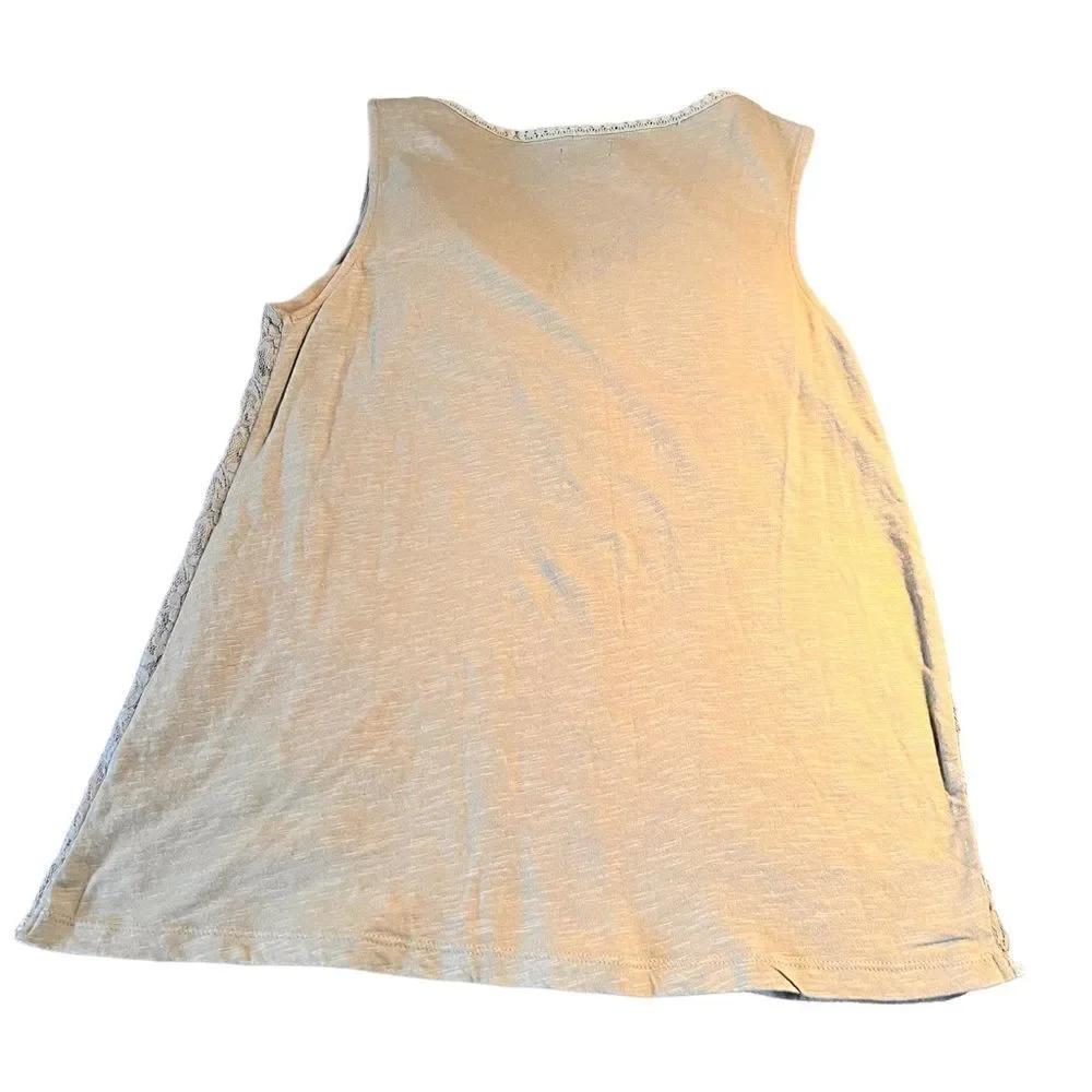 Anthropologie Deletta sage green lace sleeveless top XS - Picture 6 of 9